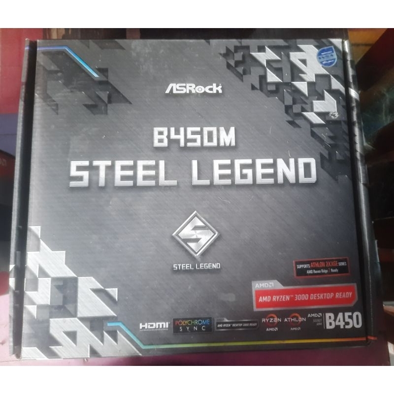 เมนบอร์ด AM4 ASROCK B450M STEEL LEGEND