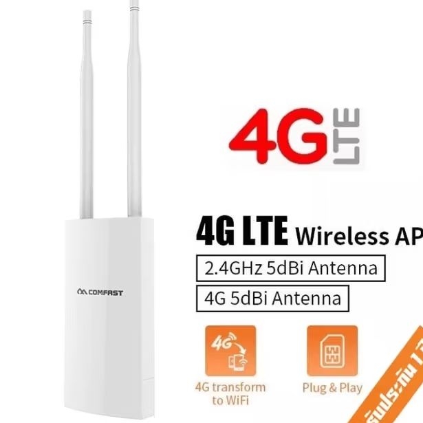 4G Outdoor Wifi Router 300Mbps Support 90 Device+-