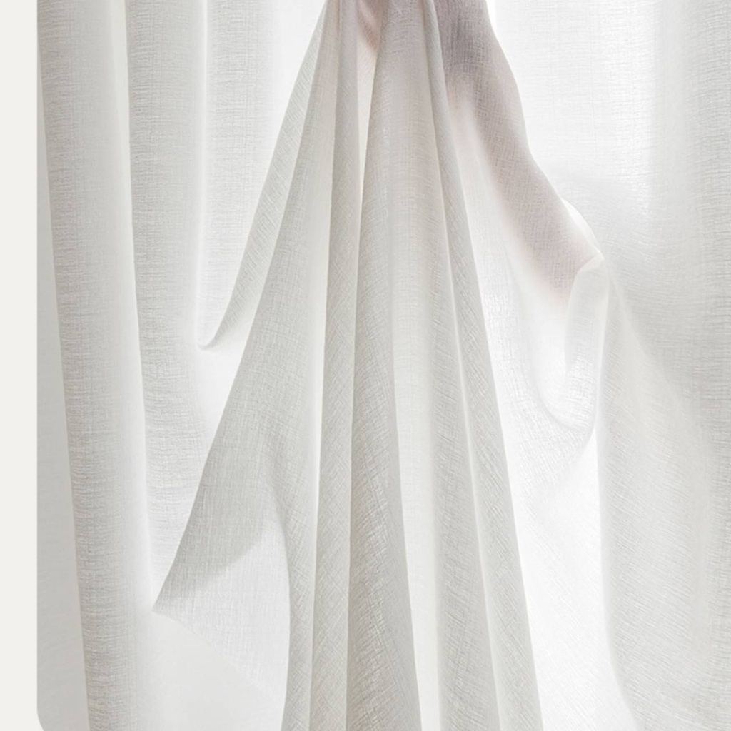 แนะนำ ผ้าม่าน ผ้าม่านโปร่งแสงตาไก่ ผ้าบังตาสีขาว ประตู หน้าต่าง ลายเรียบมินิมอล ผ้าฝ้ายสังเคราะห์ พร้อมส่ง ราคาพิเศษ มีเก็บเงินปลายทาง