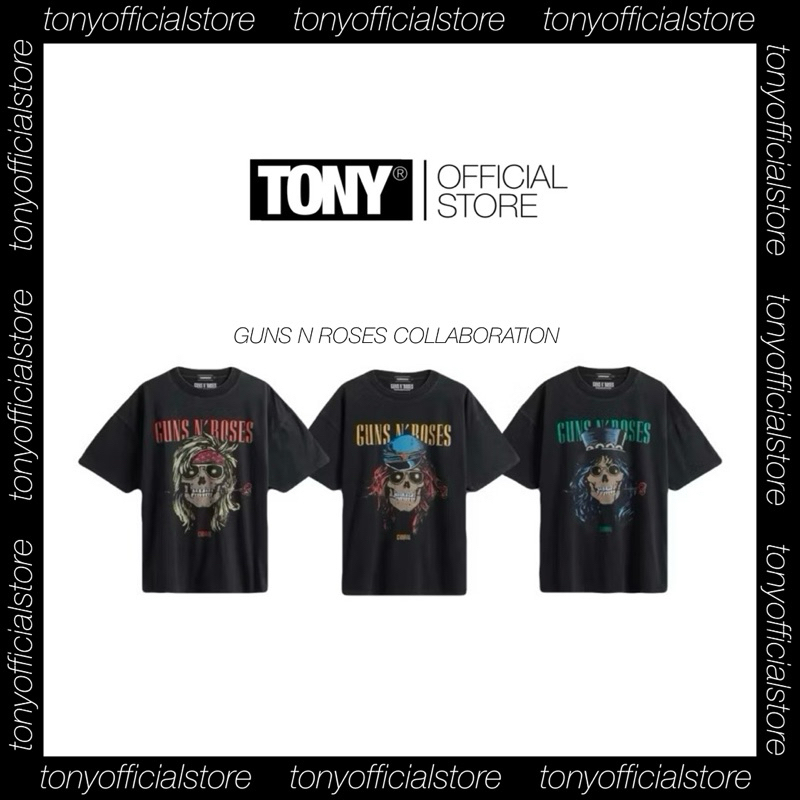 [มีสินค้าพร้อมส่ง]CARNIVAL X GUNS N ROSES TEE(SET 3)