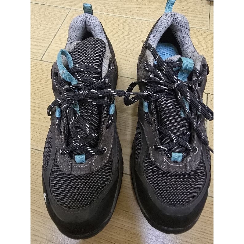 รองเท้าเดินป่ากันน้ำสำหรับผู้หญิง รุ่น MH100 (สีเทา/ฟ้า) QUECHUA (มือสอง สภาพดี ไซส์ 37)