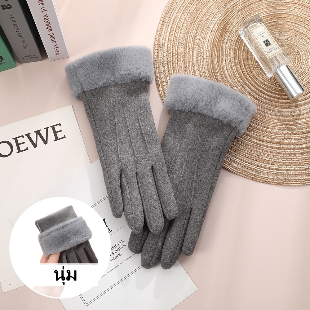 พร้อมส่งไทย  ถุงมือกันหนาวผู้หญิง ทัชสกรีนได้  233 234 280 201 205 229 202 204 276 277 278 361 470  992 360 366 418 279 - รูปที่ 4