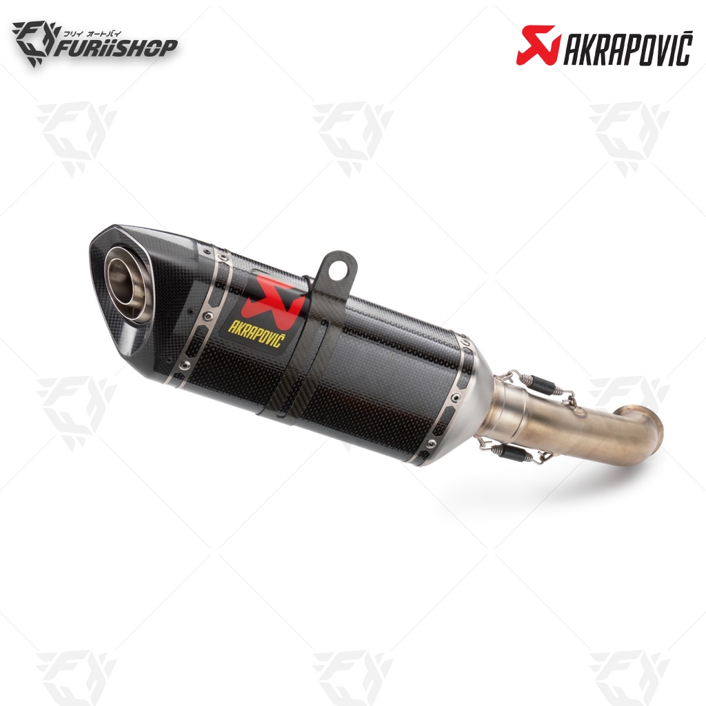 ท่อไอเสีย/ท่อแต่ง/ท่อสูตร akrapovic slip-on carbon for KTM Duke 390/RC 390 17-19