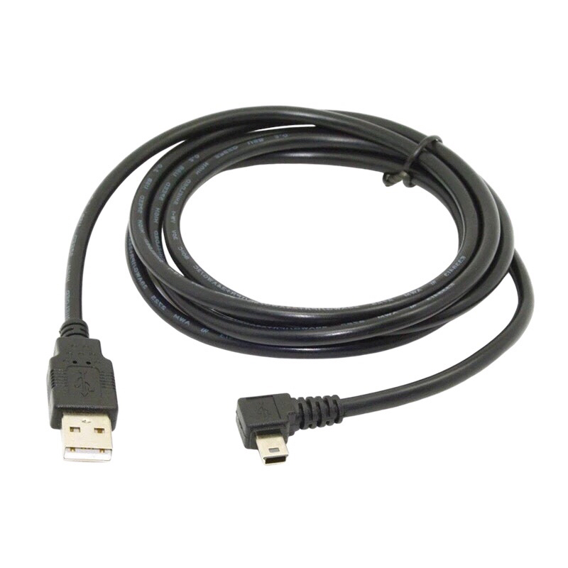 สายชาร์จกล้องติดรถยนด์ USB 2.0 Am to mini、micro 、Typec usb 5p 3.3m หัวงอ