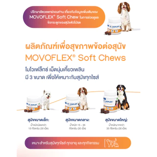 Virbac Movoflex L - ผลิตภัณฑ์ดูแลข้อต่อของสุนัข น้ำหนักมากกว่า 35 กก. ทุกวัย [โมโวเฟล็กซ์ - 30 เม็ด]
