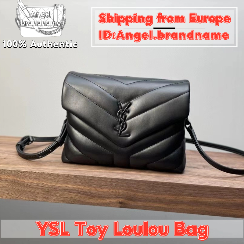 Shopee ถูกที่สุด💯ถุงของแท้👜Saint Laurent/YSL Toy Loulou Bag กระเป๋าสะพายไหล่ ยอดฮิต ขายดีสุดๆๆ