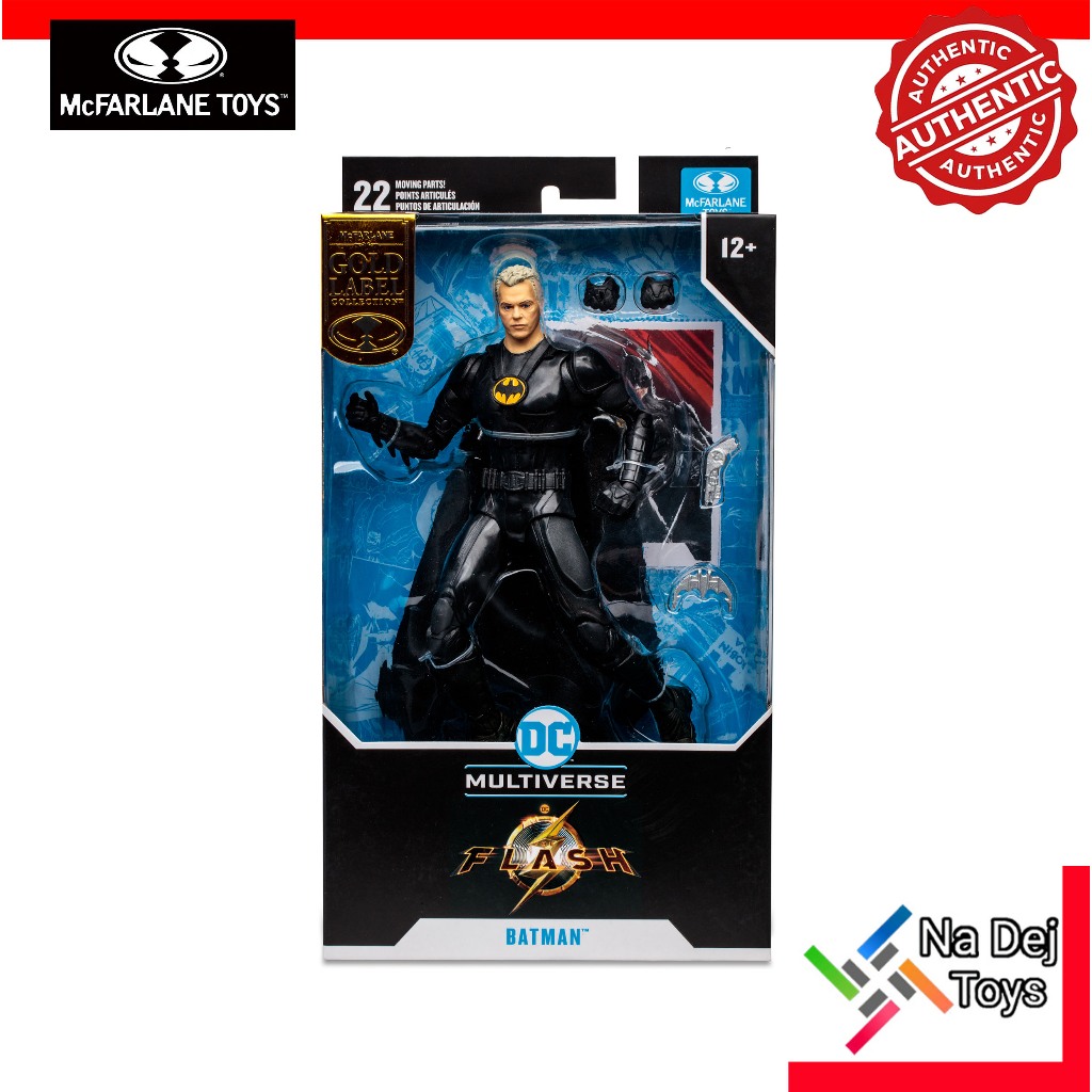 Batman (Keaton) Unmasked The Flash Movie Multiverse McFarlane Toys 7" Figure แบทแมน (คีตัน) ดีซีมัลติเวิร์ส 7 นิ้ว