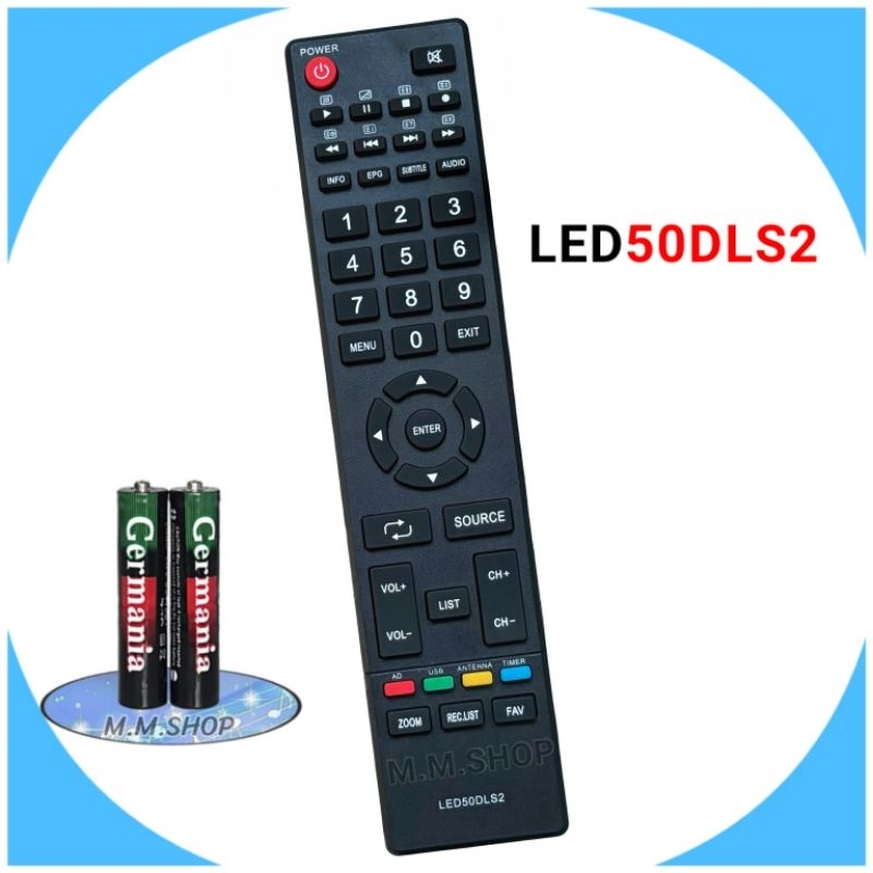 รีโมททีวี LCD/LED ยี่ห้อ Singer ซิงเกอร์  รุ่น LED32DLS2, LED43DLS2 , LED50DLS2