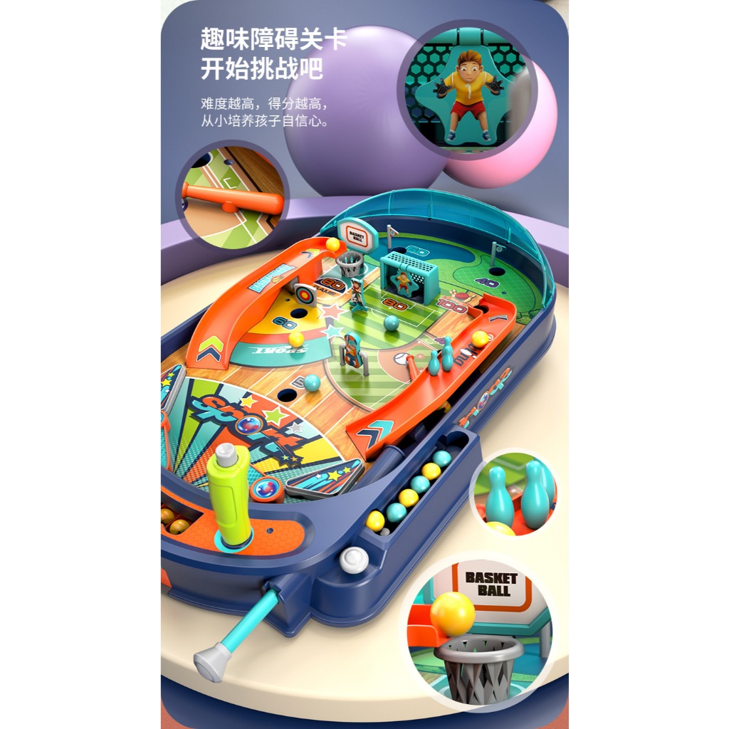 ตู้เกมส์พินบอลPinball ฝึกทักษะและสนุกกับการแข่งขันทำคะแนน รูปที่ 7