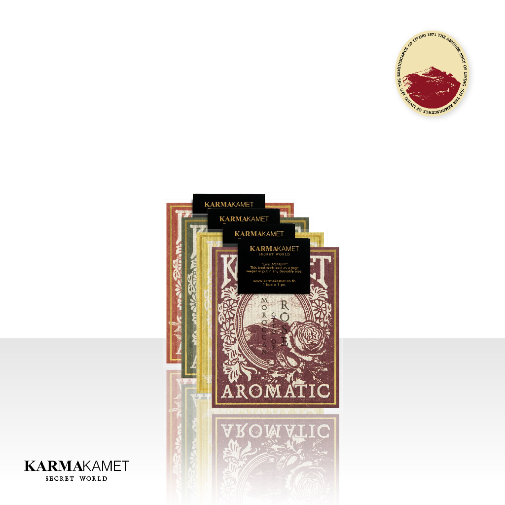KARMAKAMET | Life Memoir Aromatic Bookmark Set 2 | คามาคาเมต แผ่นคั่นหนังสือหอม ห้องเรียน กลิ่นหอม ปรับอากาศ ผ่อนคลาย