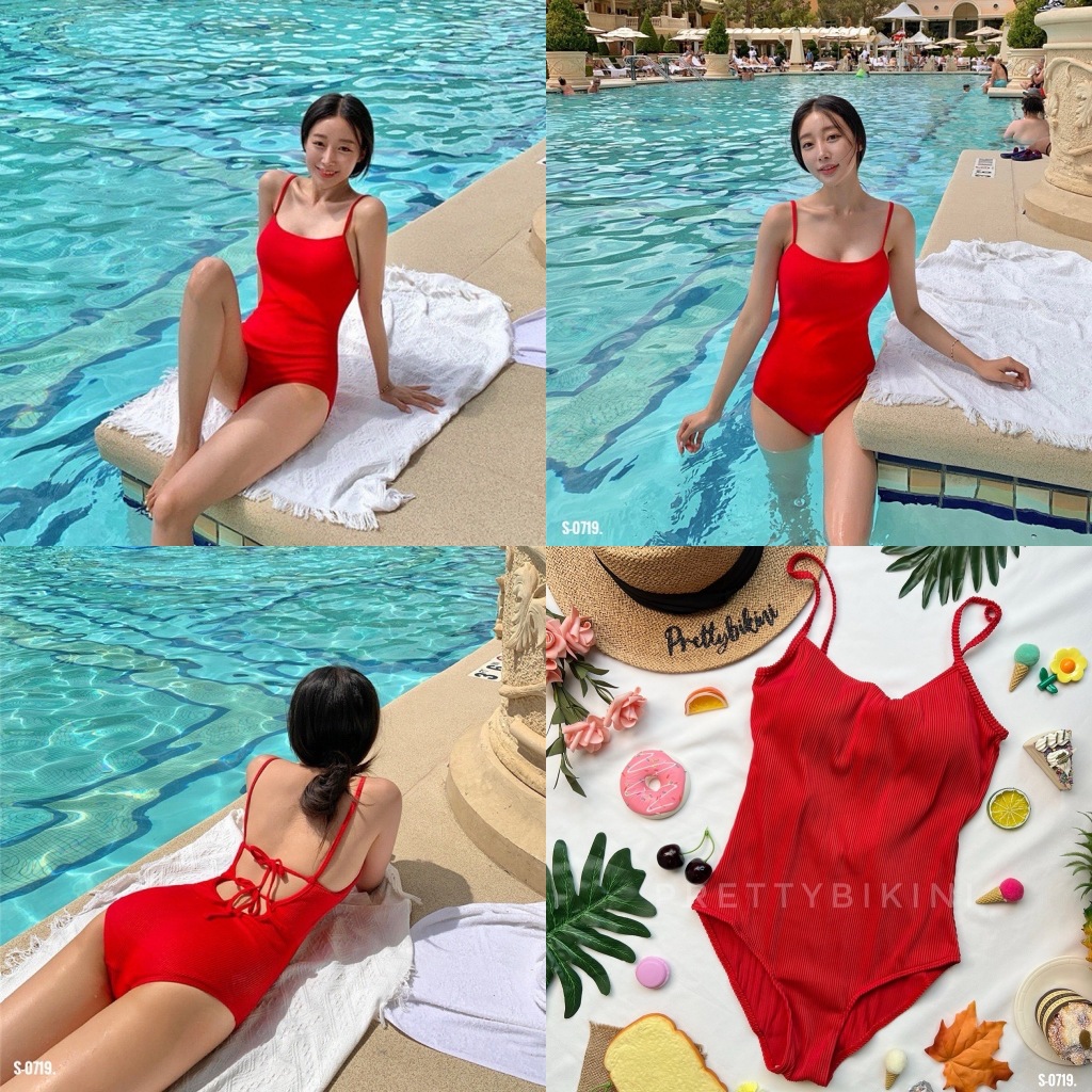 S-0719 One Piece สวยสดใสโดดเด่น สะดุดตา ผูกหลังเก๋มากๆเลยค่ะ