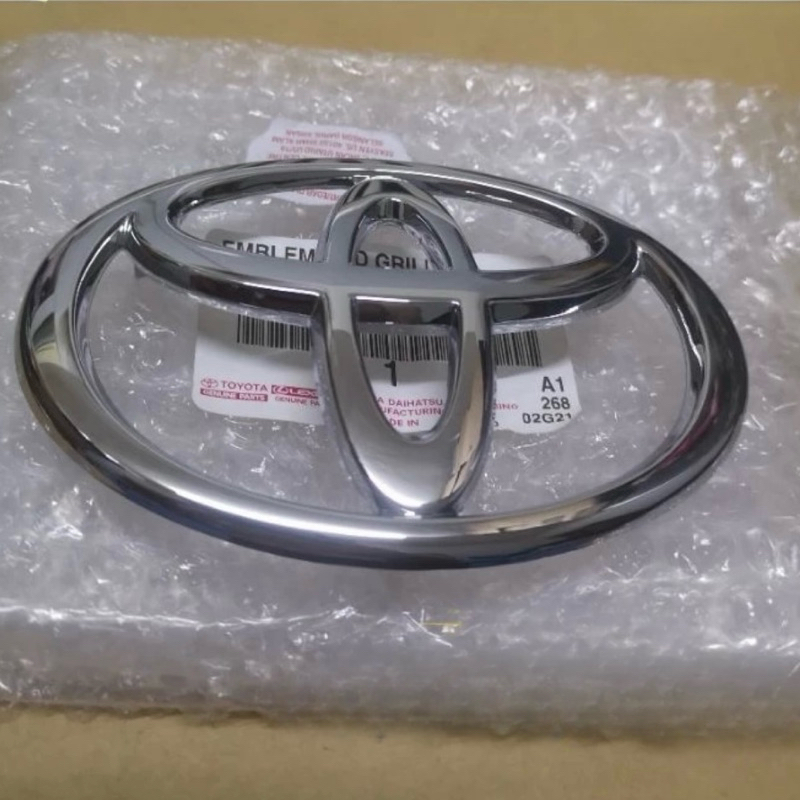 📌แท้ศูนย์ โลโก้ TOYOTA กระจังหน้า NEW VIOS 2005-2006 ขนาด 14x9.5cm (AMR-75311-0D070)