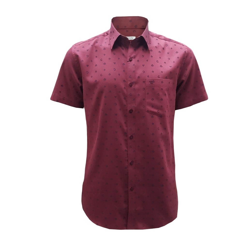 Guy Laroche เสื้อเชิ้ตแขนสั้น มีให้เลือก 2 สี สีแดง และ สีขาว BAC9206W3