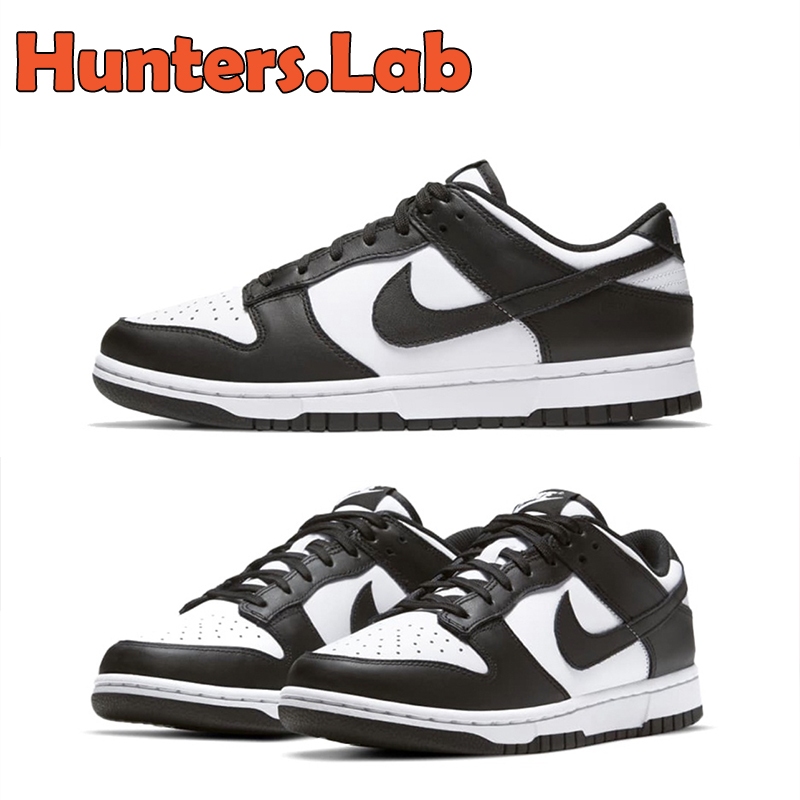 nike dunk low panda black white color