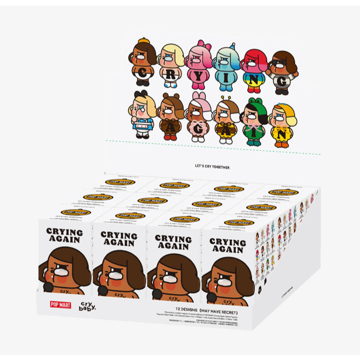 (รอพรี 10 วัน ลดได้ 30%) ยกBox แท้ Popmart CRYBABY Crying Again Series Figures