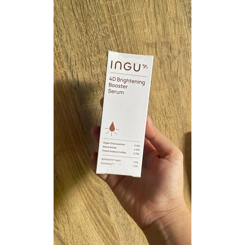 ส่งฟรี !!!! INGU 4D-Brightening Booster Serum อิงกุ เซรั่มช่วยยับยั้ง 4 กลไกการเกิดจุดด่างดำของผิว
