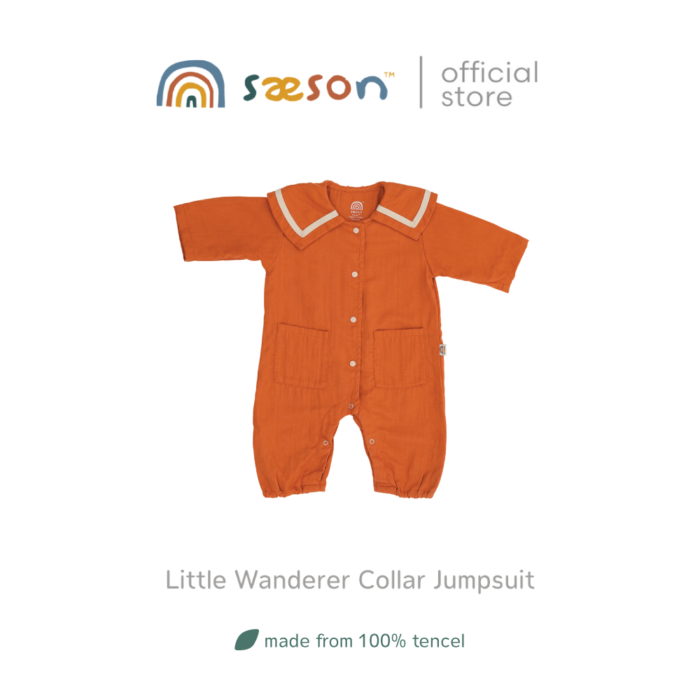 Saeson Tencel™ Little Wanderer Collar Jumpsuit จั๊มสูทคอปกแวนเดอเรอร์