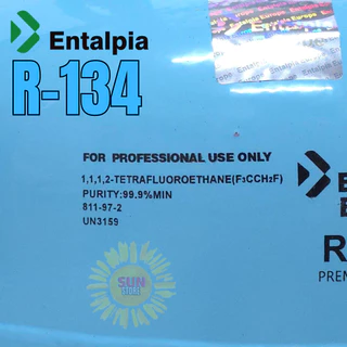 น้ำยาแอร์ R-134a ยี่ห้อ Entalpia ขนาด 3KG. มาตรฐานยุโรป ตรงปก100% ออกใบกำกับภาษีได้