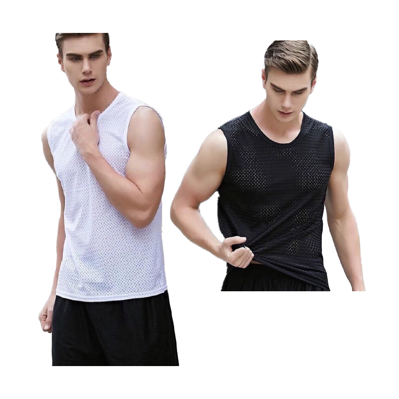 เสื้อกล้ามผู้ชาย ออกกำลังกาย​ ทรงหลวม มีรูระบายอากาศใส่เย็นสบายแห้งเร็ว สําหรับผู้ชาย มีให้เลือกหลายสี