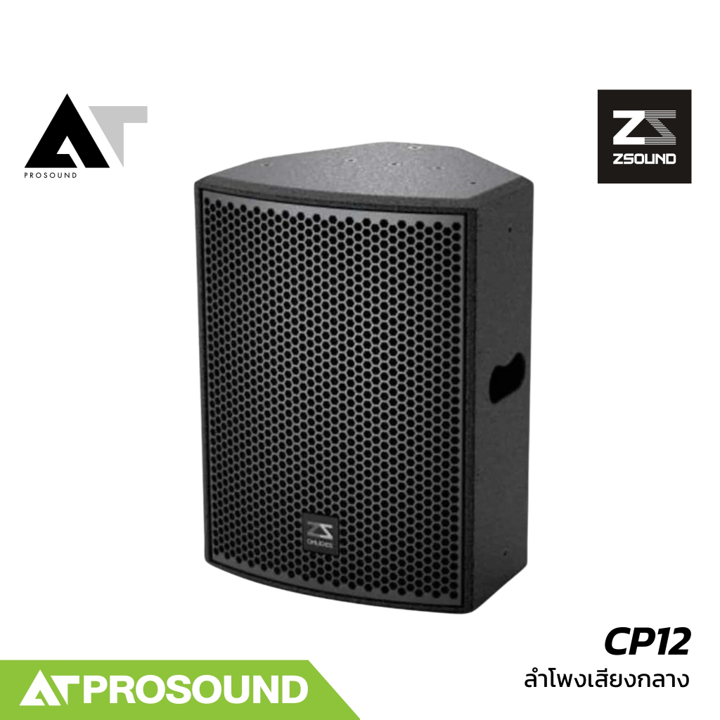 ZSOUND CP12 ลำโพงเสียงกลางขนาด 12 นิ้ว 2 ทาง พาสซีฟ 1600 วัตต์ ให้ความดังสูงสุด 129 dB AT Prosound