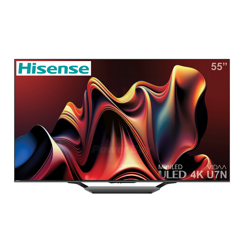 Hisense 55U7N ขนาด 55 นิ้ว 4K Mini LED ULED 144Hz Dolby Vision รุ่นปี 2024 รับประกันศูนย์ไทย