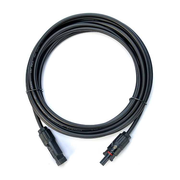 ขั้วต่อสายไฟจากแผงโซล่าเซลล์ MC4 ตัว PV1-F เบอร์4/เบอร์6 ยาว1เมตร กันนำ้ IP68