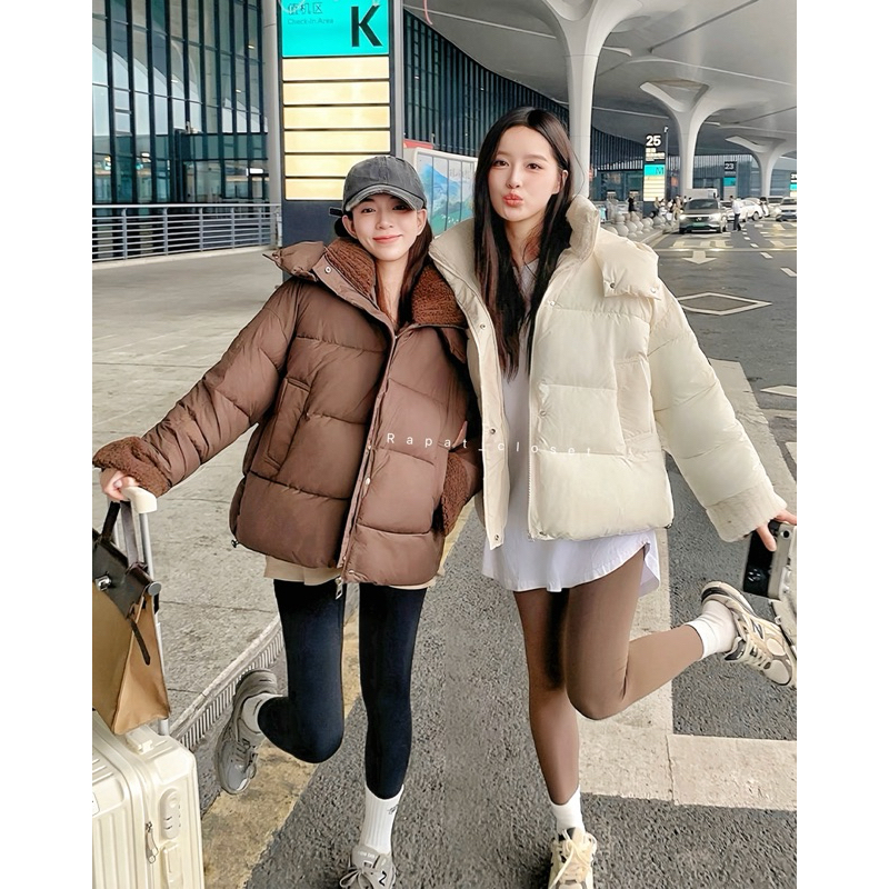 Rapat_closet🤎🌨️Brenna Hoodie🌨️🤎พร้อมส่ง เสื้อโค้ท เสื้อกันหนาวมีฮู้ด