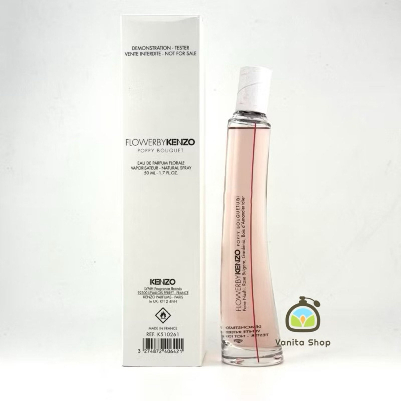 น้ำหอม แท้100% KENZO FLOWER BY KENZO POPPY BOUQUET EDP FLORALE 50ml กล่องเทสเตอร์
