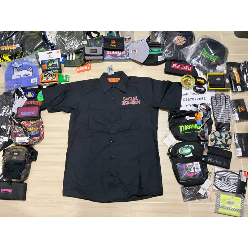 เสื้อ Workshirt Social Distortion ของแท้มือ1 size M