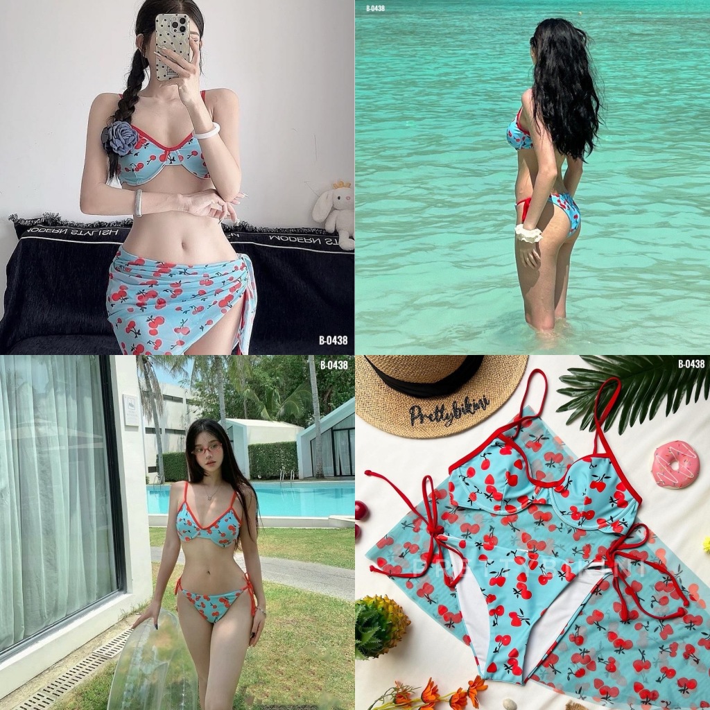 B-0438👉 Two Pieces น้องเชอร์รี่ สวยตะโกน ตกหลุมรักอย่างหนักมากๆเลยค่ะ
