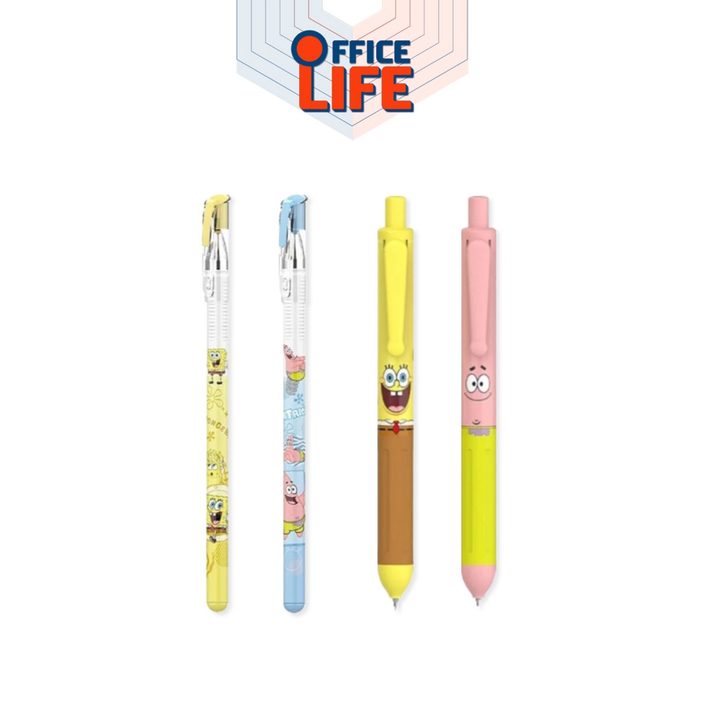 ปากกาเจล Deli (เดลิ) 0.5 mm. Spongebob Gel Pen (1 แท่ง) รุ่น G91-G92 /ด้าม