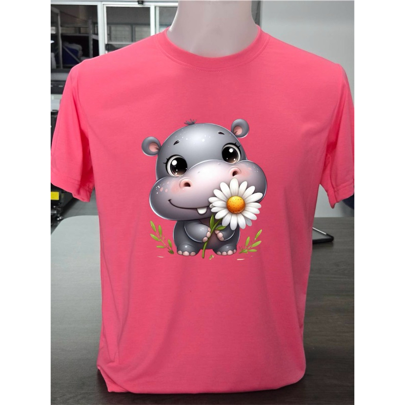 เสื้อสกรีนสวยรูปหมูเด้งมีให้เลือกหลายสี