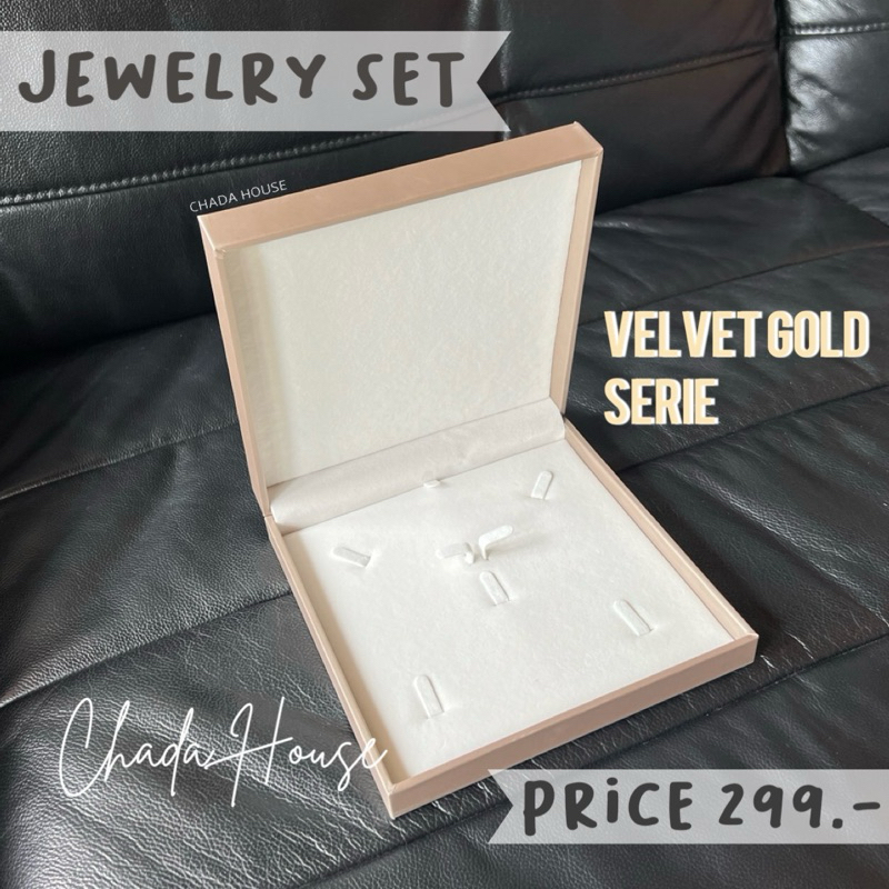 CHADA : JEWEL SET BOX กล่องสร้อยคอ ต่างหู แหวน สร้อยข้อมือ ครบเซต