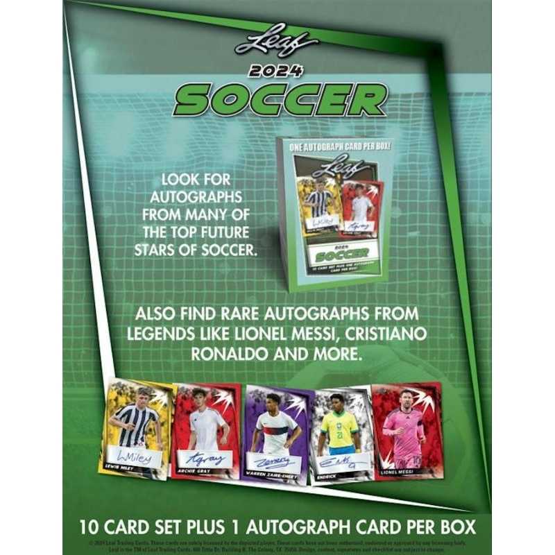 🔥พร้อมส่งราคาโล๊ะสต๊อก🔥2024 Leaf soccer blaster box การันตี 1 ลายเซ็น✍️