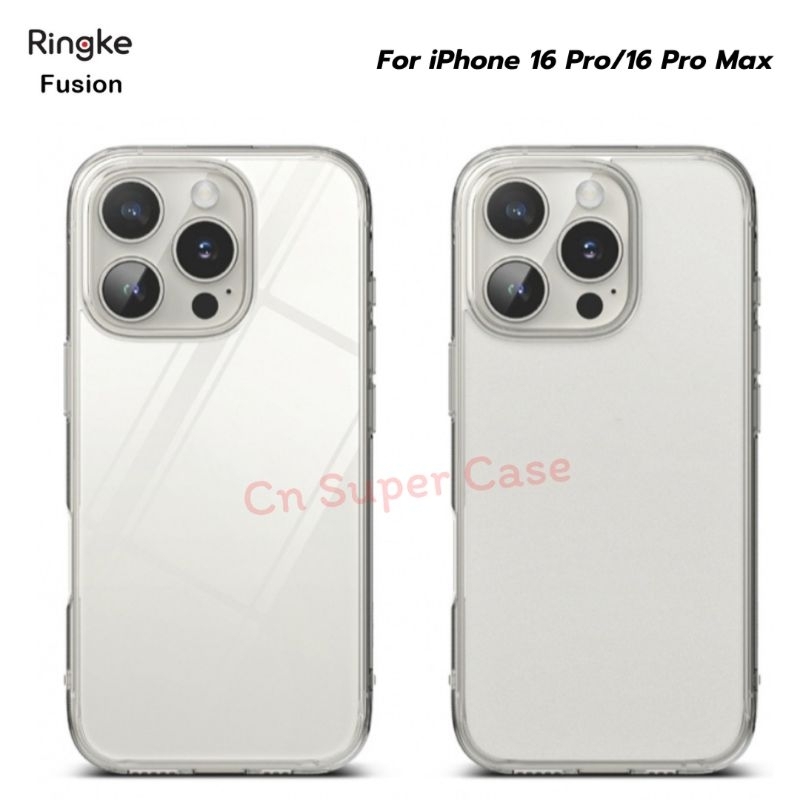 Ringke Fusion เคส สำหรับ iPhone 16 Pro/16 Pro Max เคสกันกระแทก ขอบยาง TPU [ พร้อมส่งไทย ]