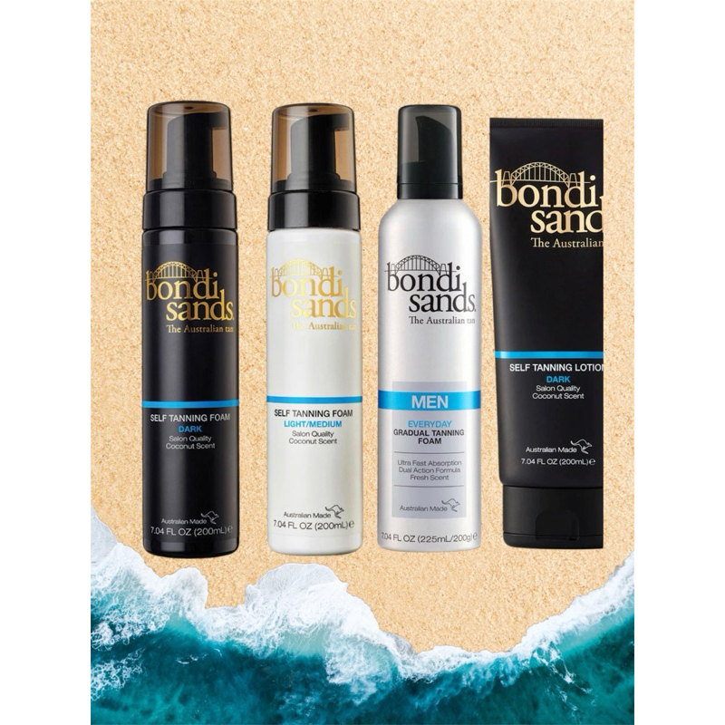 🔆พร้อมส่ง ของแท้100%จากAustralia Bondi sands self tanning foam / lotion คละสูตร