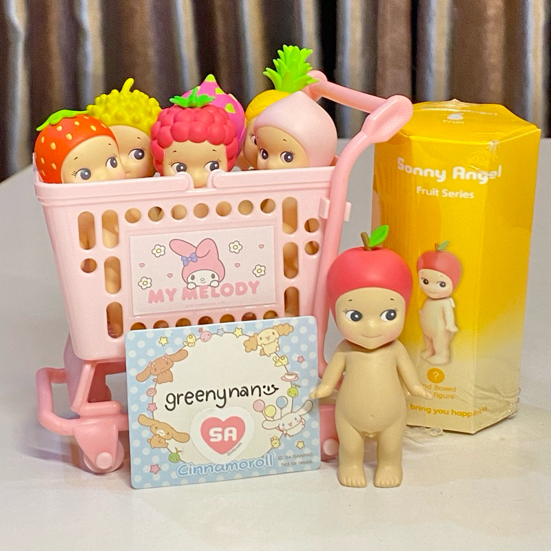 sonny angel fruit ผลไม้คอลยืน: peach, pineapple, watermelon, pear แท้