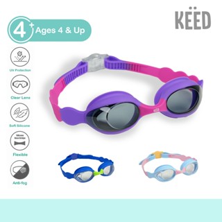 KEED :แว่นตาว่ายน้ำเลนส์ใส เหมาะสำหรับน้อง 4 ขวบขึ้นไป *GS53…