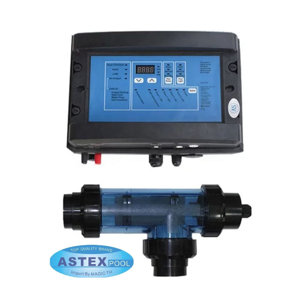 CL20/CL30/CL50 เครื่องผลิตคลอรีนจากเกลือสำหรับสระว่ายน้ำ  Salt chlorinator  ASTEX-FULL SET
