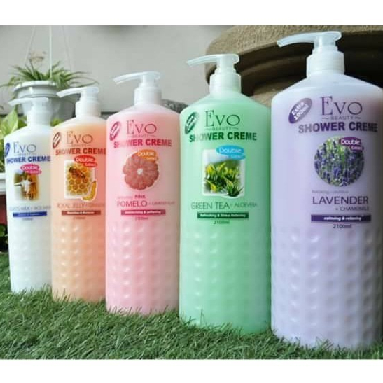 Evo สบู่เหลวนมแพะ ขวดใหญ่ ขนาด 2100 ml สบู่อาบน้ำและชำระผิวกาย