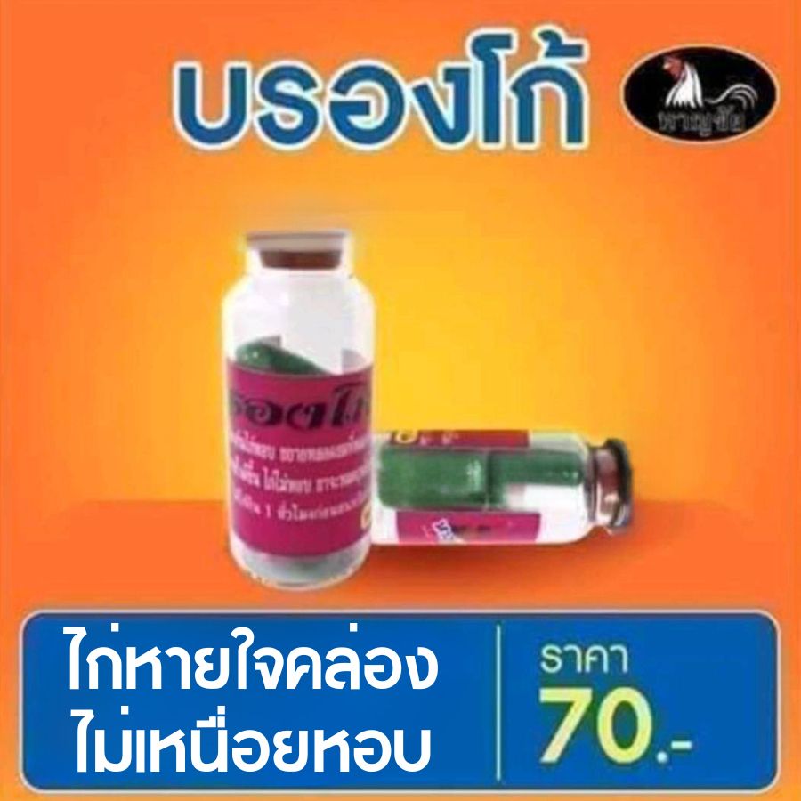 หาญชัย บรองโก้ อาหารเสริมบำรุงไก่ไม่เหนื่อยง่าย ไม่เป็นหอบ หายใจคล่อง หลอดลมโล่ง