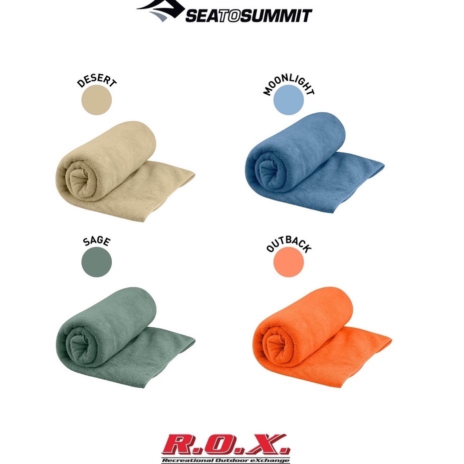 SEA TO SUMMIT TEK TOWEL ผ้าเช็ดตัวแห้งไว แห้งเร็ว ROX