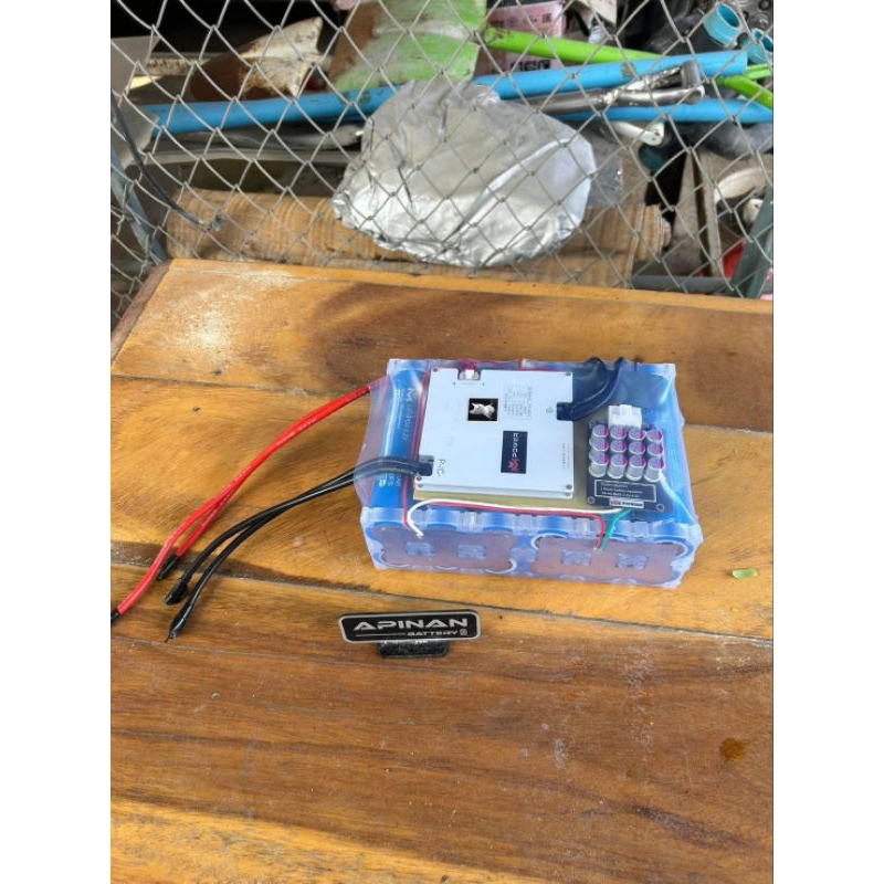 Lifepo4 4S 12.8V  Bms Mpower100A +Active balance 6Aพร้อมที่ชาร์จ