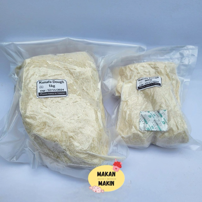 Kunafa Dough เส้นคูนาฟา มีขนาด 500g และ 1kg เส้นคูนาฟ่า