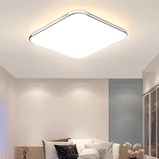 ไฟเพดาน LED รีโมท หรี่แสงได้ โคมไฟเพดานบ้าน ห้องนอน ห้องนั่งเล่น ดีไซน์โมเดิร์น บางเบา ติดตั้งง่าย