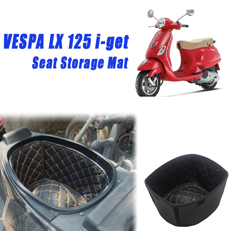 ฝาครอบช่องที่นั่งด้านใน Pad For Vespa S 125 LX 125 i เบาะนั่งรถจักรยานยนต์ภายใต้กล่องเก็บของสําหรับ -รับ UBOX
