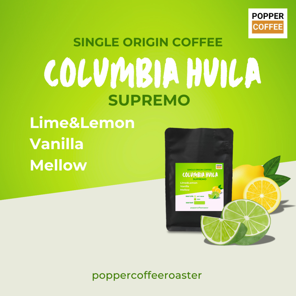 เมล็ดกาแฟคั่ว COLUMBIA Huila SUPREMO ขนาด 200 กรัม ราคา ถูกที่สุด ดีลบีเคเค รูปภาพหลัก