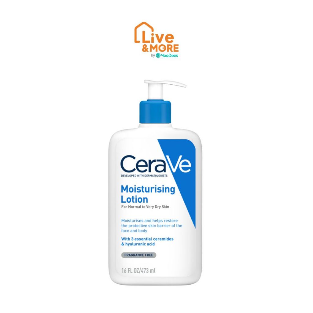 CeraVe Moisturising Lotion เซราวี โลชั่นบำรุงผิว เนื้อสัมผัสบางเบา สำหรับผิวธรรมดา ผิวมัน ผิวผสม.