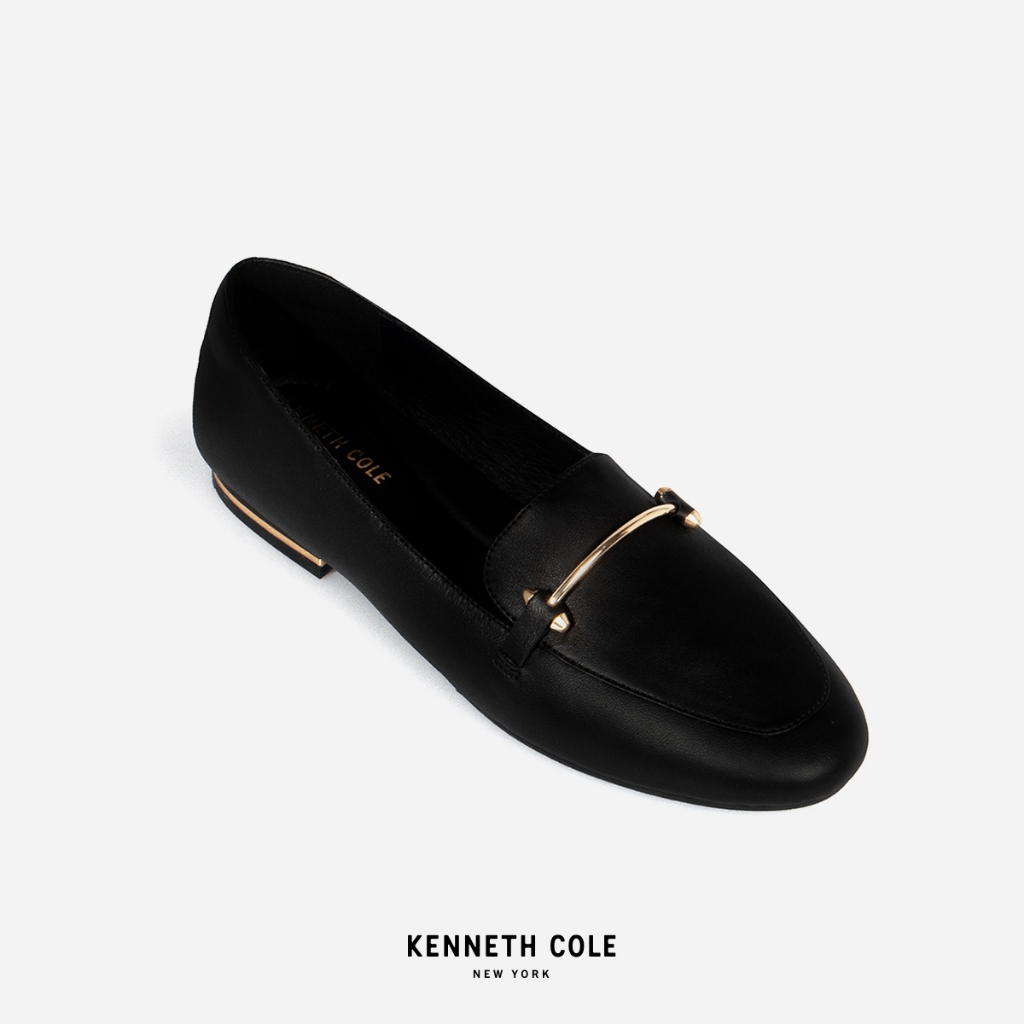 KENNETH COLE รองเท้าส้นแบนผู้หญิงรุ่น ABIGAIL LOAFER BLACK สีดำ ( FLT - KF44084LE-001 )