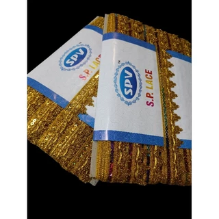 ริบบิ้น N. 7078 / 7083 ขอบเลื่อมกว้าง 2.8-3 CM 18 เมตร